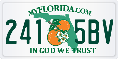 FL license plate 2415BV
