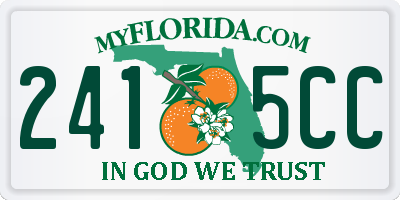 FL license plate 2415CC