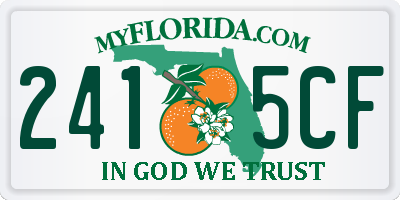 FL license plate 2415CF