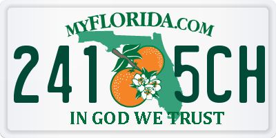 FL license plate 2415CH