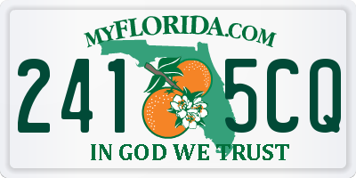 FL license plate 2415CQ