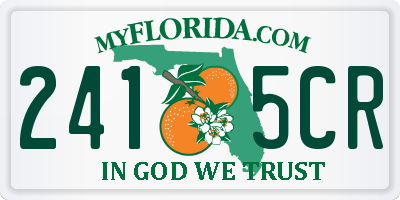 FL license plate 2415CR