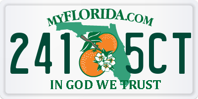 FL license plate 2415CT