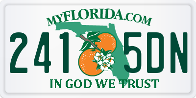 FL license plate 2415DN