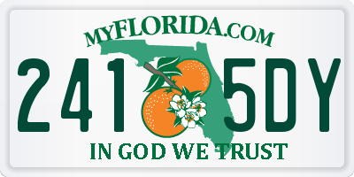 FL license plate 2415DY