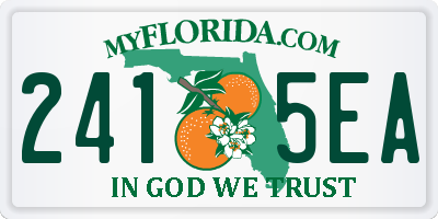 FL license plate 2415EA