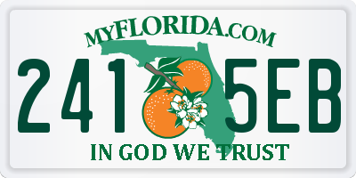 FL license plate 2415EB