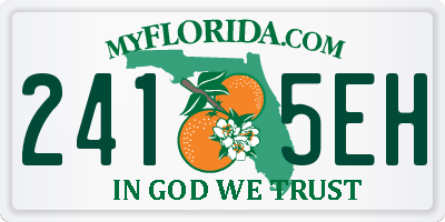 FL license plate 2415EH
