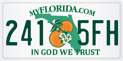 FL license plate 2415FH