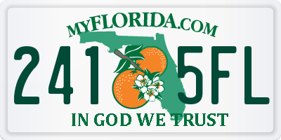 FL license plate 2415FL