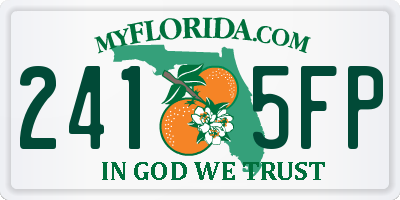 FL license plate 2415FP