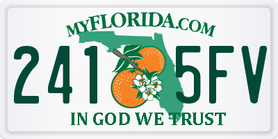 FL license plate 2415FV