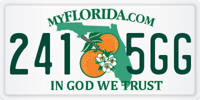 FL license plate 2415GG