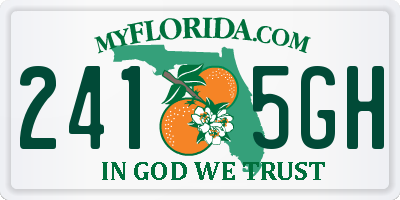 FL license plate 2415GH