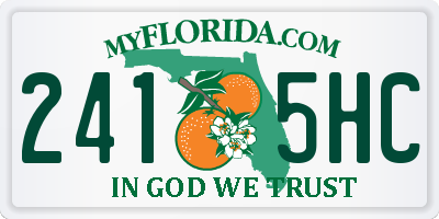 FL license plate 2415HC