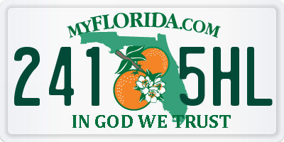 FL license plate 2415HL