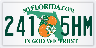 FL license plate 2415HM