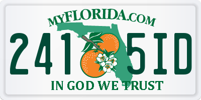 FL license plate 2415ID