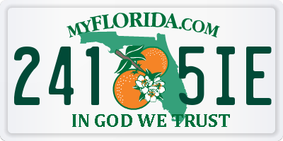 FL license plate 2415IE