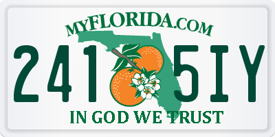 FL license plate 2415IY
