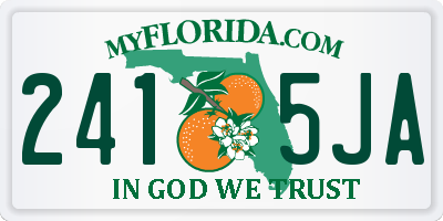 FL license plate 2415JA