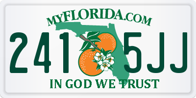 FL license plate 2415JJ