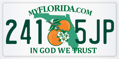 FL license plate 2415JP