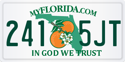 FL license plate 2415JT