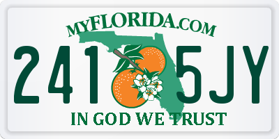 FL license plate 2415JY