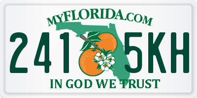 FL license plate 2415KH