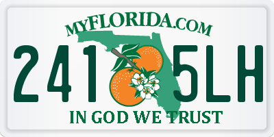 FL license plate 2415LH