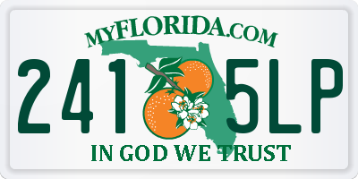 FL license plate 2415LP