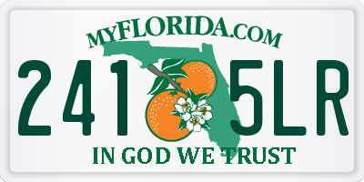 FL license plate 2415LR