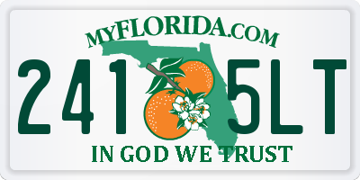 FL license plate 2415LT