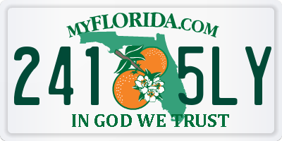 FL license plate 2415LY
