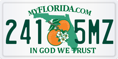 FL license plate 2415MZ