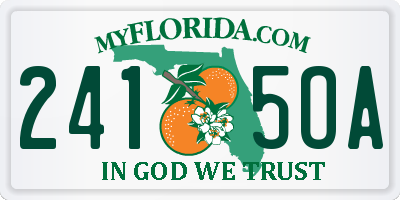 FL license plate 2415OA
