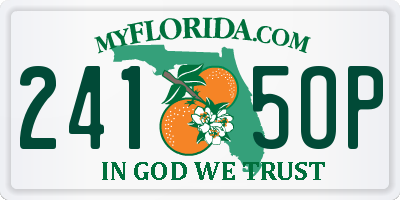 FL license plate 2415OP