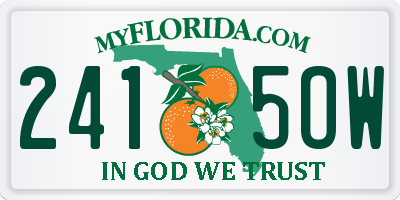FL license plate 2415OW
