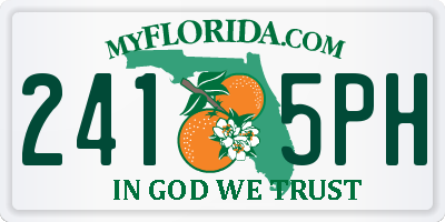 FL license plate 2415PH