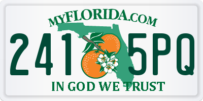 FL license plate 2415PQ