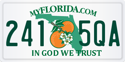FL license plate 2415QA