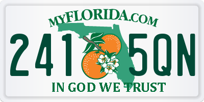 FL license plate 2415QN