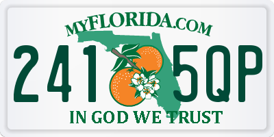 FL license plate 2415QP