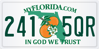 FL license plate 2415QR