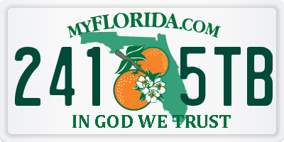 FL license plate 2415TB