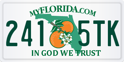 FL license plate 2415TK