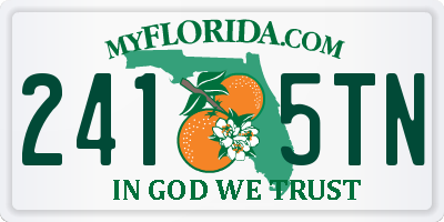 FL license plate 2415TN