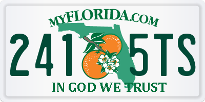 FL license plate 2415TS