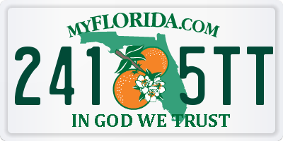 FL license plate 2415TT
